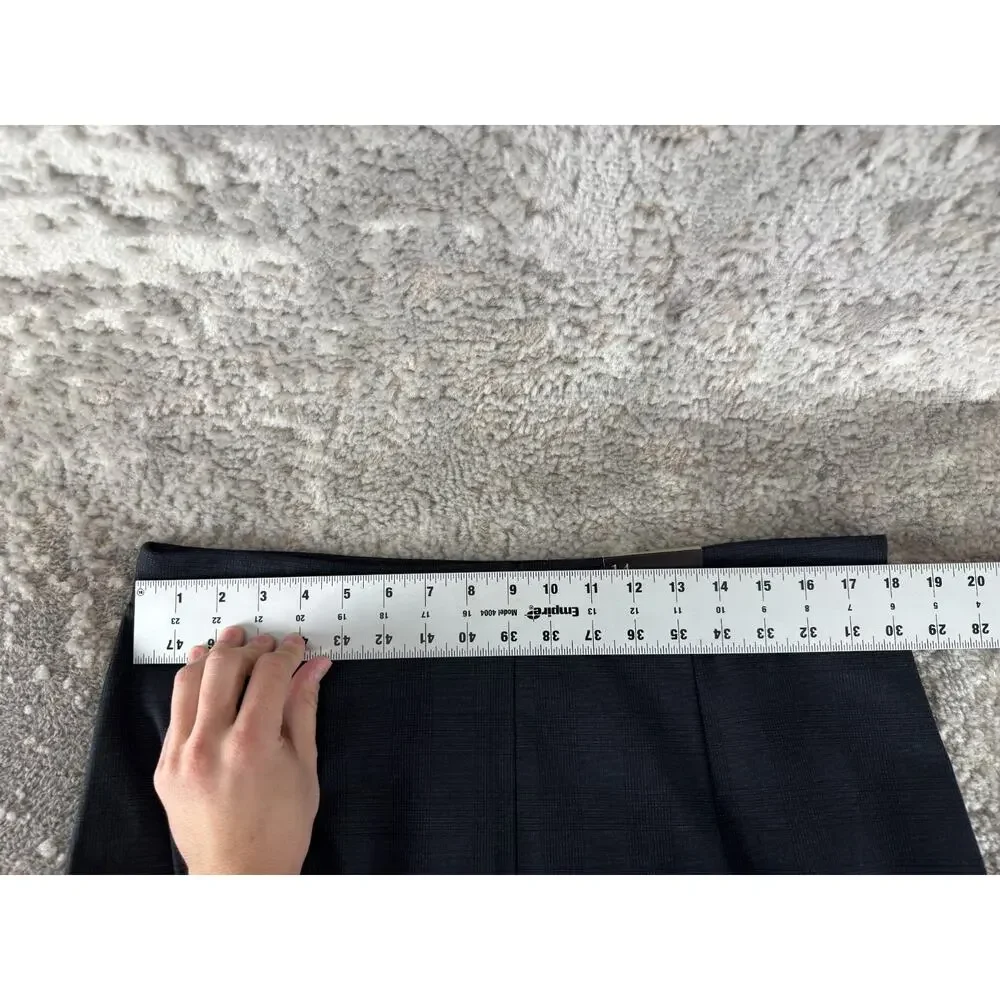 NEW Banana Republic Size 14 Minimalist Preppy Career‎ Pencil Skirt Black Zip NWT